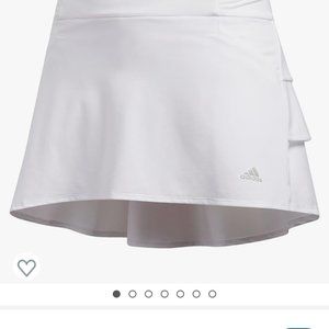 Adidas, White Ruffle Golf Skort, XS